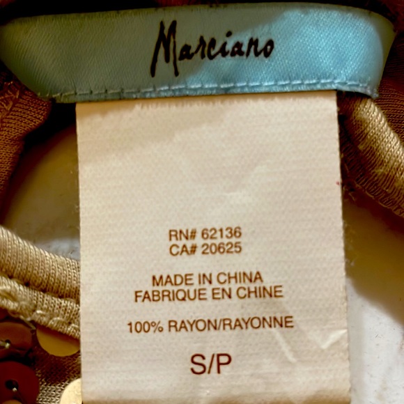 Marciano Payette Gold Tank Top - Picture 3 of 3